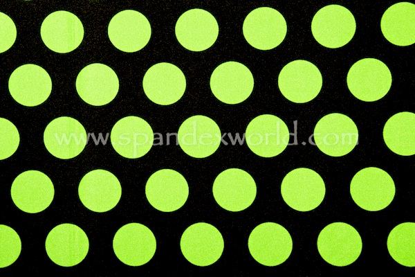 Polka Dots (Black/Fluorescent Green)