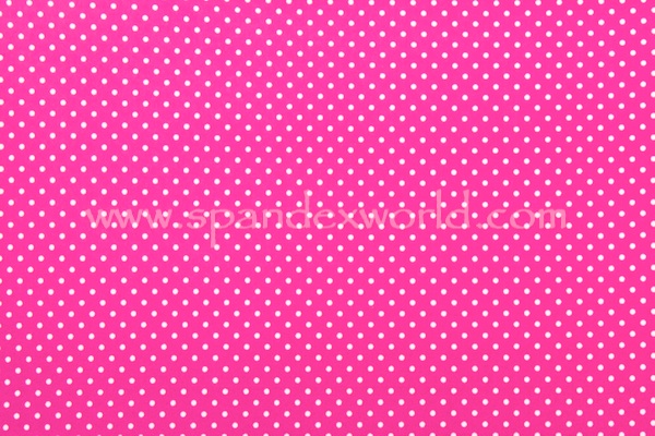 Printed Polka Dots (Dark Pink/White)
