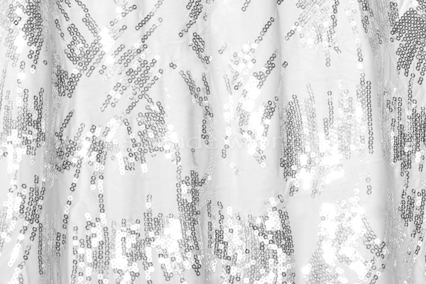 Stretch Sequins (White/Silver)