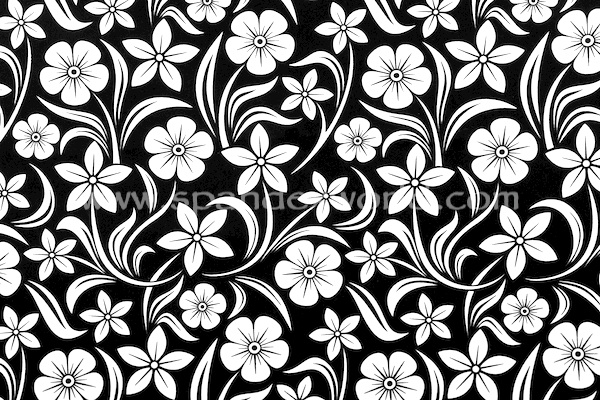 Floral Prints (Black/White)