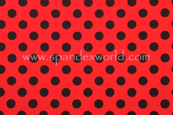Printed Polka Dots (Red/Black)