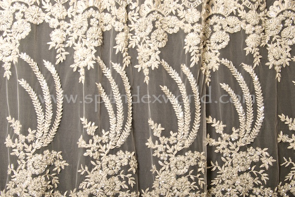 Non Stretch Sequins (Ivory/Ivory)