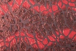 Knit Cut Out (Metallic) (blk/red tie dye)