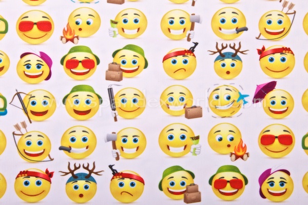 Emoji Print (White/Multi)