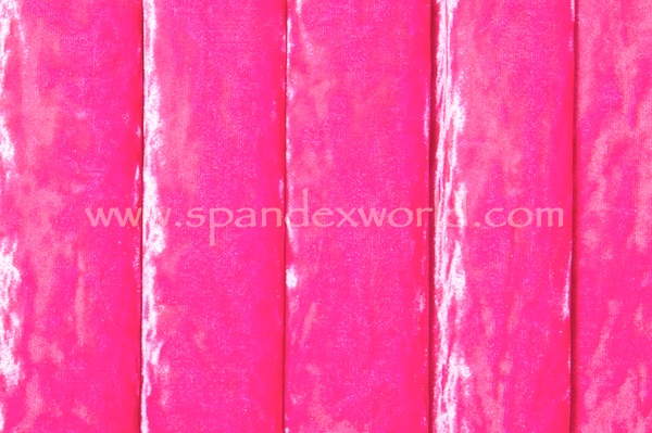 2 way Stretch Crushed Velvet (Hot Pink)