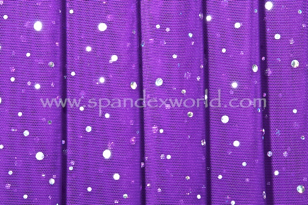 Glitter/Pattern Mesh (Purple/Silver Holo)