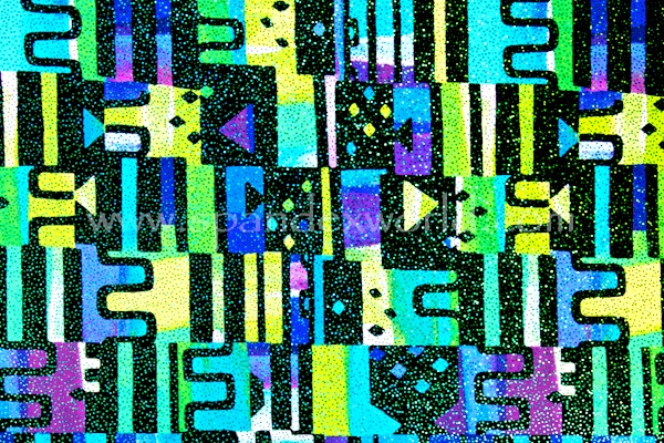 Pattern/Abstract Hologram  (Black/Blue/Green/Yellow/Multi)