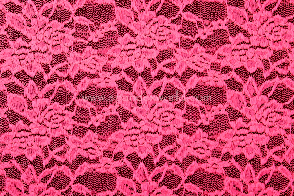 Stretch Lace (Pink/Neon Pink)