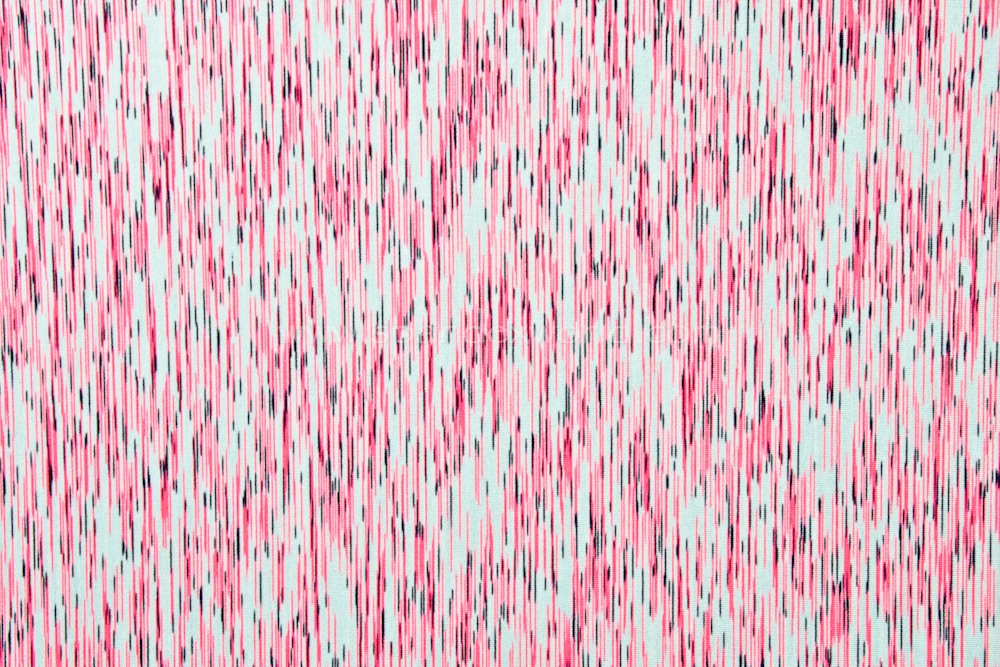 Abstract Print Spandex (Hot Pink/Aqua/Black)