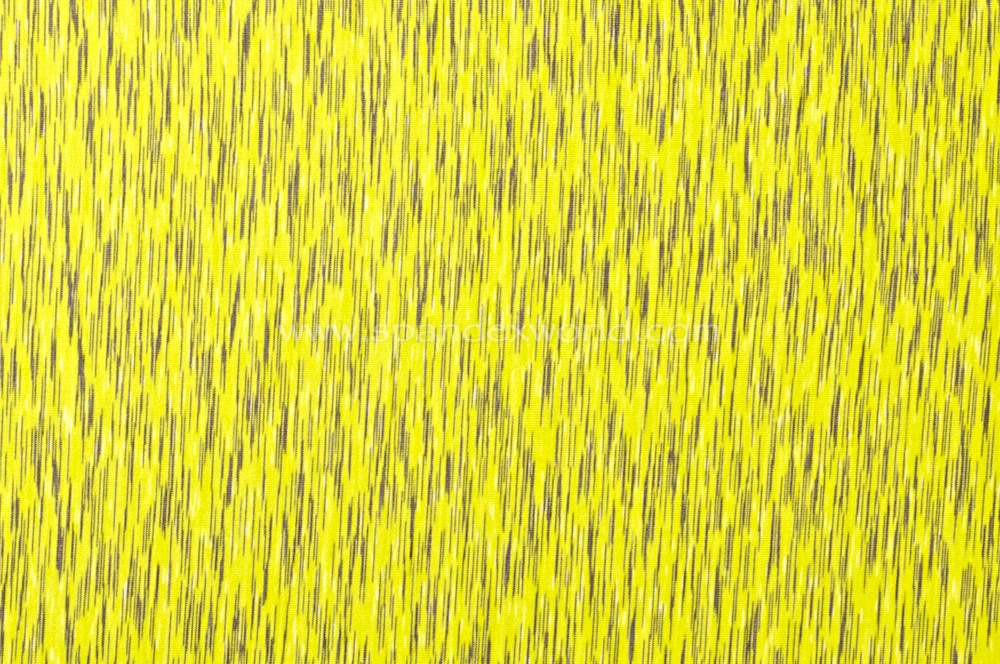 Abstract Print Spandex (Yellow/Gray)
