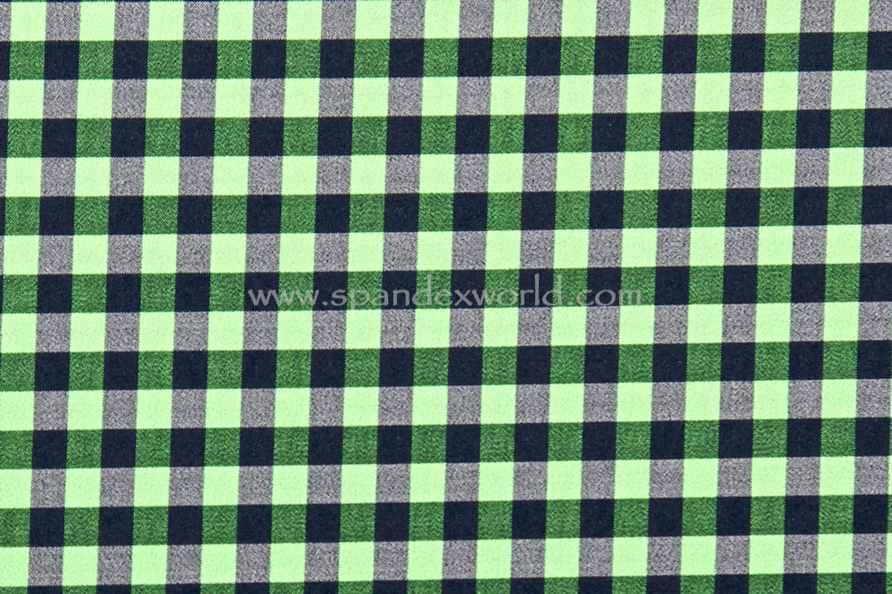 Checkered Print (Black/Green)