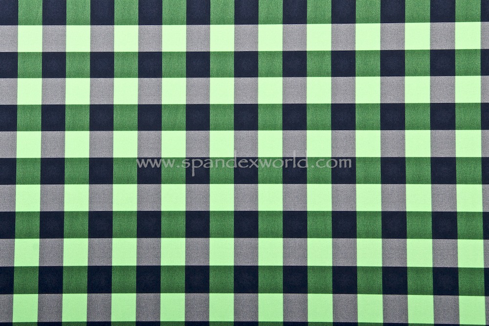 Checkered Print (Black/Green)