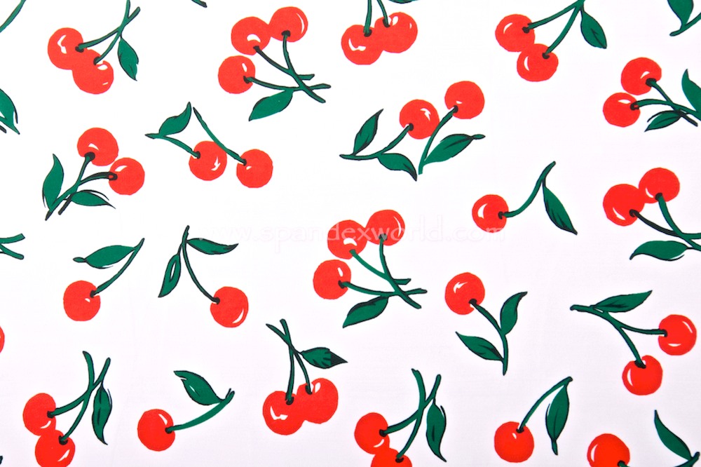 Fruit Printed Spandex (Cherry print)