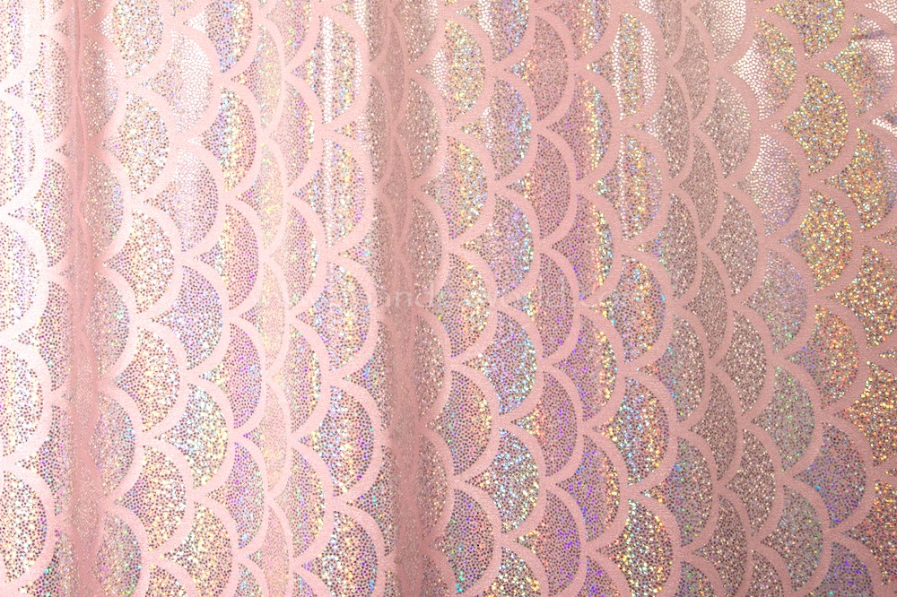 Pattern/Abstract Hologram (Baby Pink/Silver Holo)