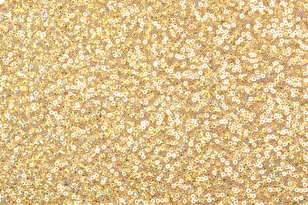 Stretch Sequins (Gold/Gold Sparkle)
