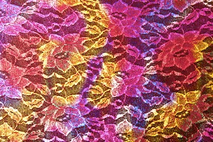 Metalic Stretch Lace (Red/Pink/Yellow/Multi)