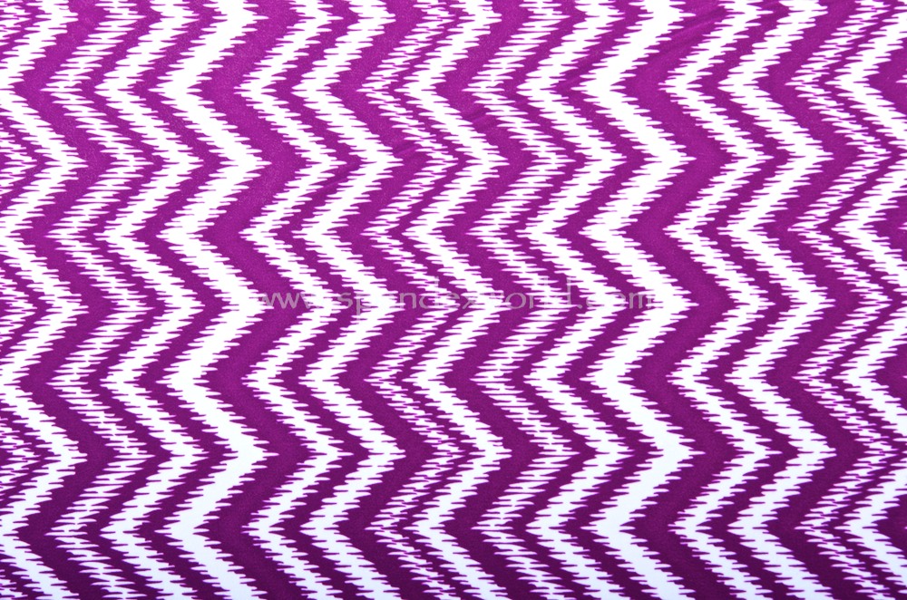 Aztec Print Spandex (Purple/White)