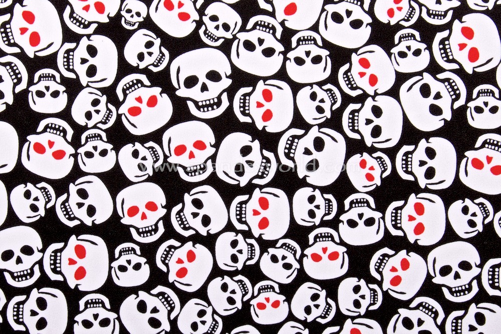 Skull Print (Black/White/Red)
