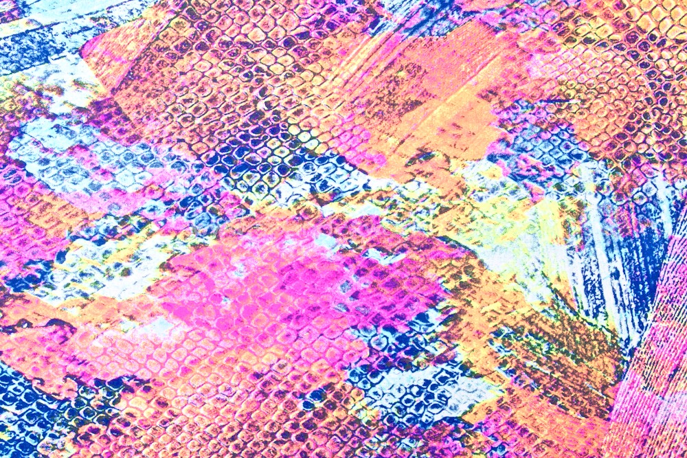 Abstract Print (Purple/Aqua/Fuchsia/Orange/Multi)
