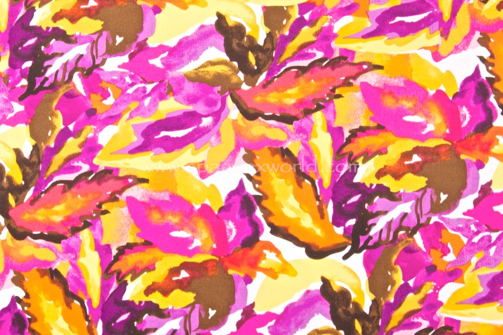 Abstract Print (Orange/Fuchsia/Purple/Brown/Multi)