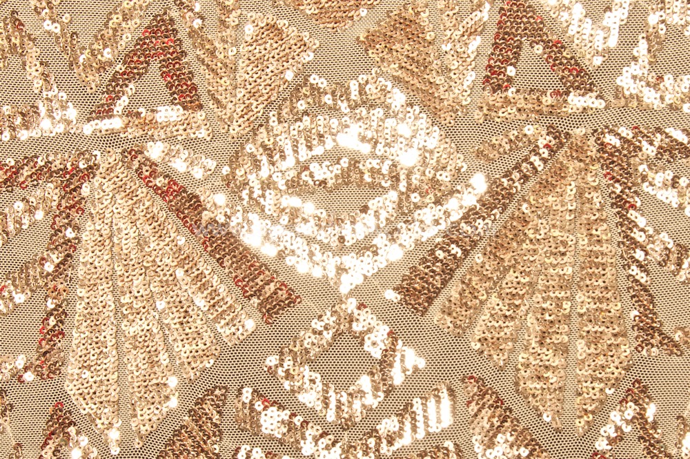 Stretch Sequins (Nude/Lt.Copper)