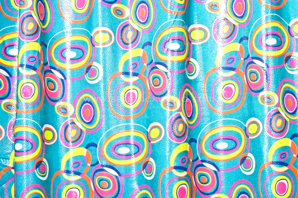 Pattern/Abstract Hologram (Turquoise/Neon Yellow/Multi)