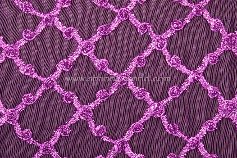 Novelty spandex (Purple/Purple)