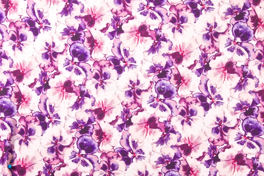 Floral Prints (Violet/White)
