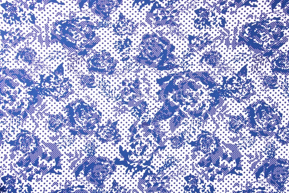 Floral Prints (Blue/White)