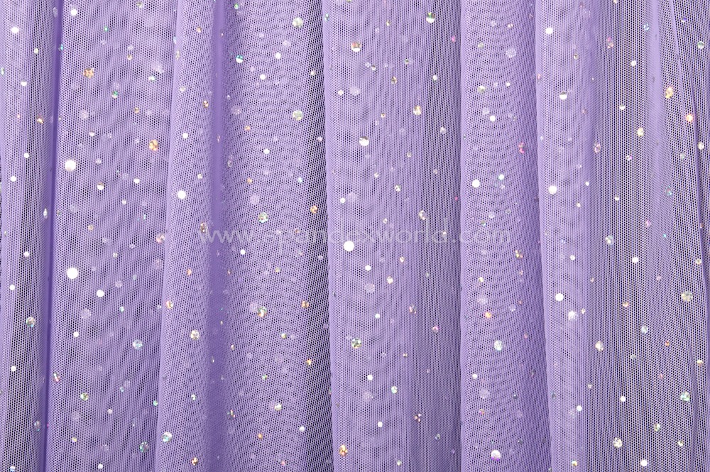 Glitter/Pattern Mesh (Lilac/Silver Holo)