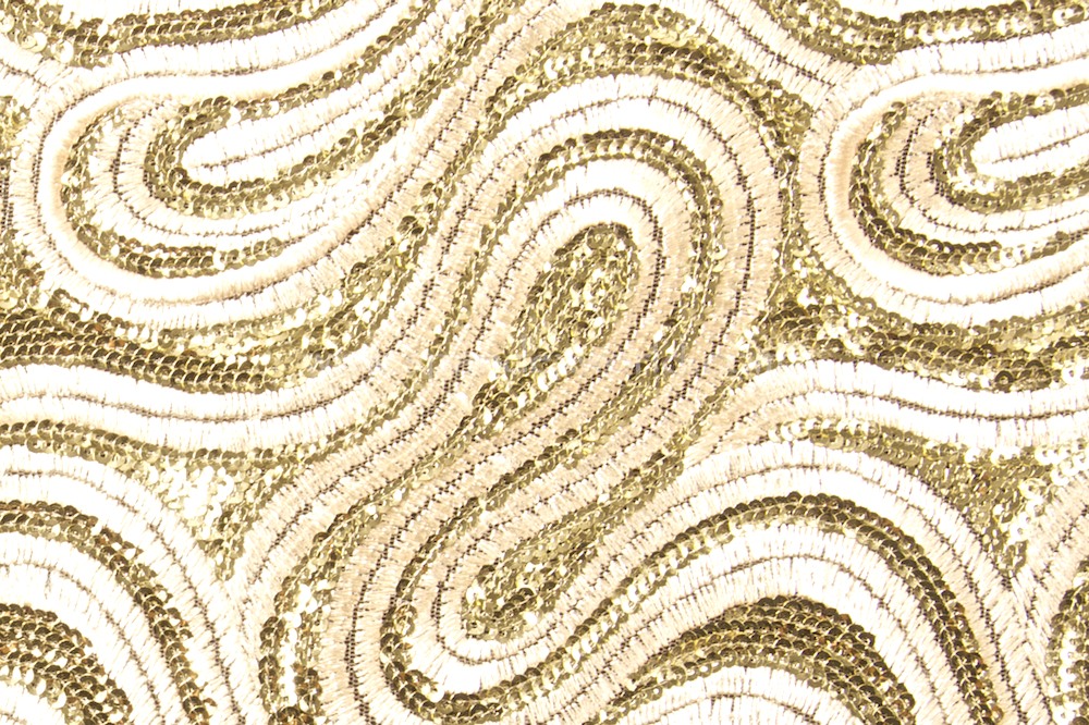 Non-Stretch Sequins ( champagne/Gold)