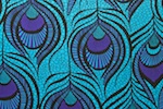 Peacock prints (Violet/Turquoise/Black)