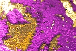 Stretch Sequins (Purple/Gold)