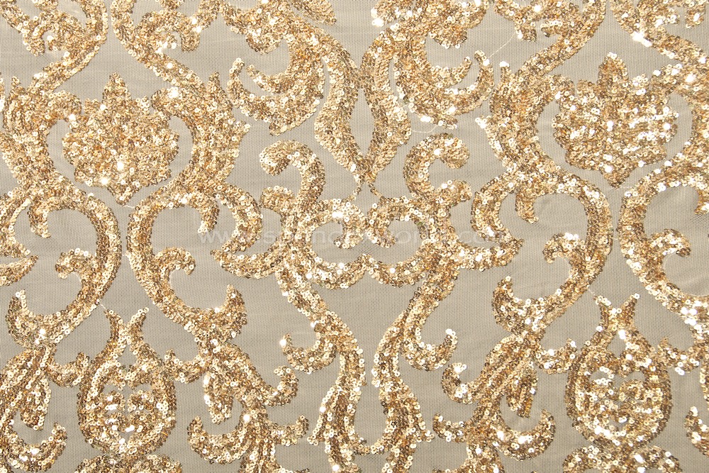 Non-Stretch Sequins ( Gold/Gold)