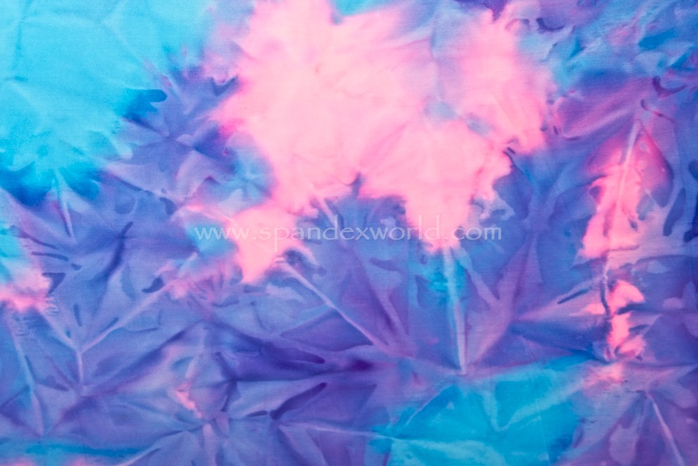 Tie dye spandex (Purple/Blue/Hot Pink/Multi)