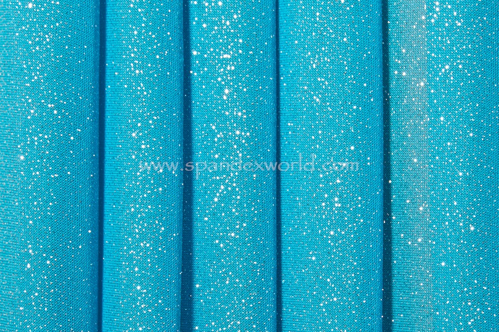 Sheer Glitter/Pattern (Ocean Blue/Silver)