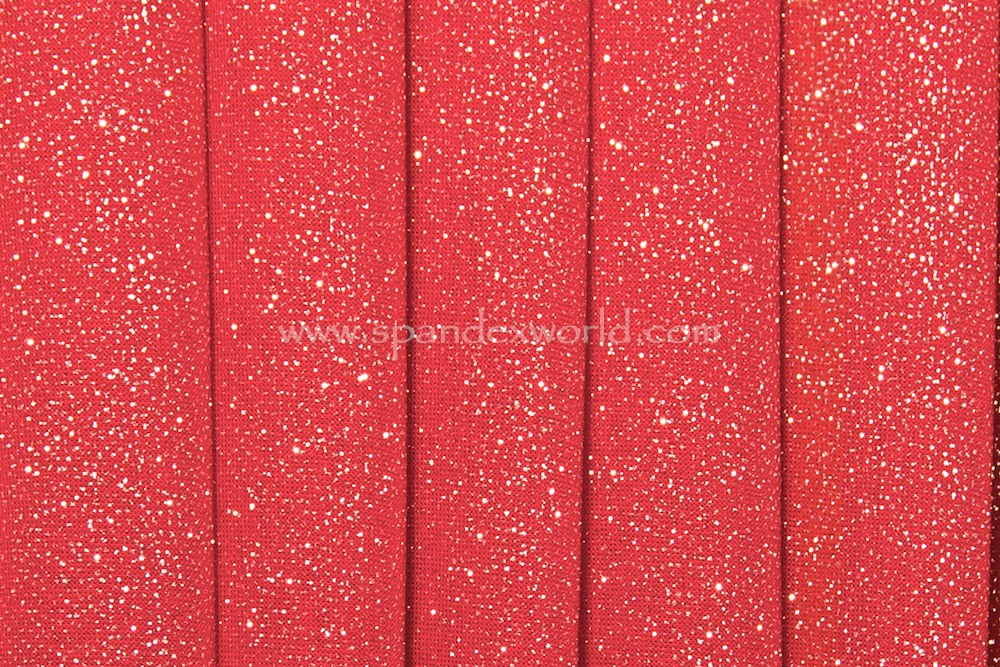 Sheer Glitter/Pattern (Red/Silver)