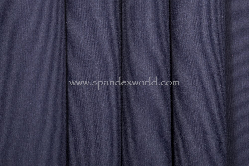 Cotton Lycra® (Navy Blue)(Medium-Weight)