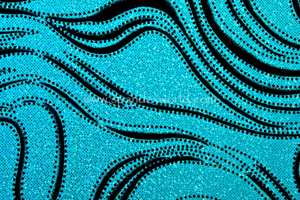 Pattern/Abstract Hologram (Turquoise/Turquoise/Black)