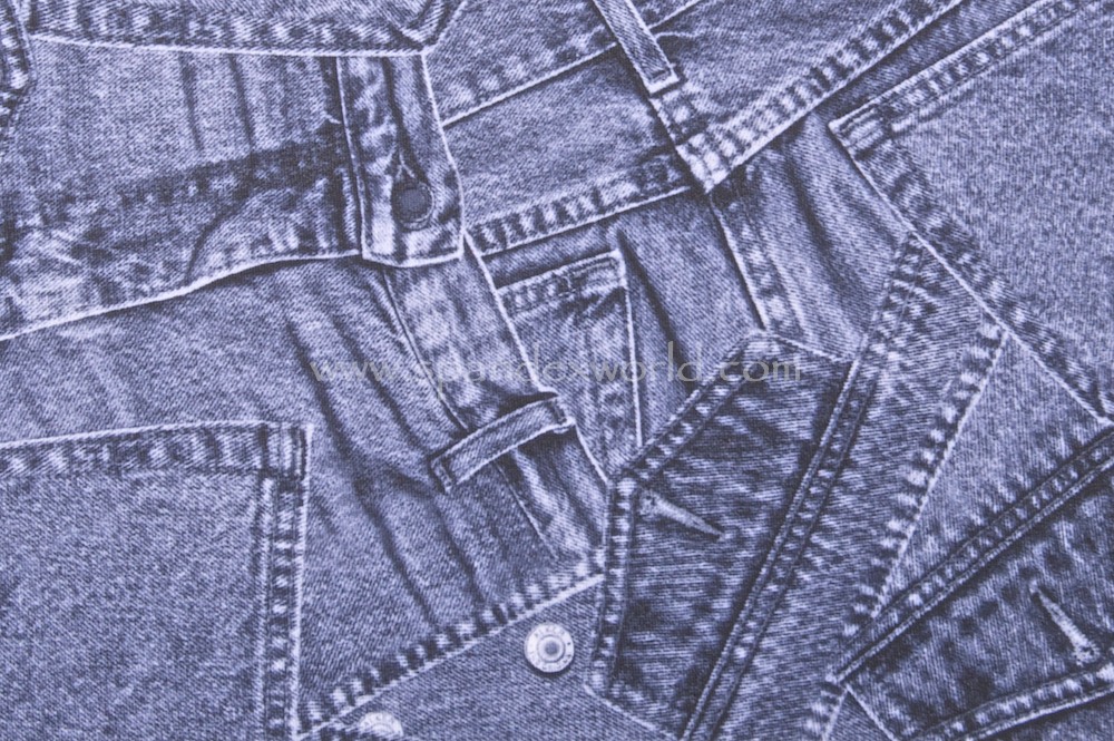 Stretch denim print (Denim Jeans)