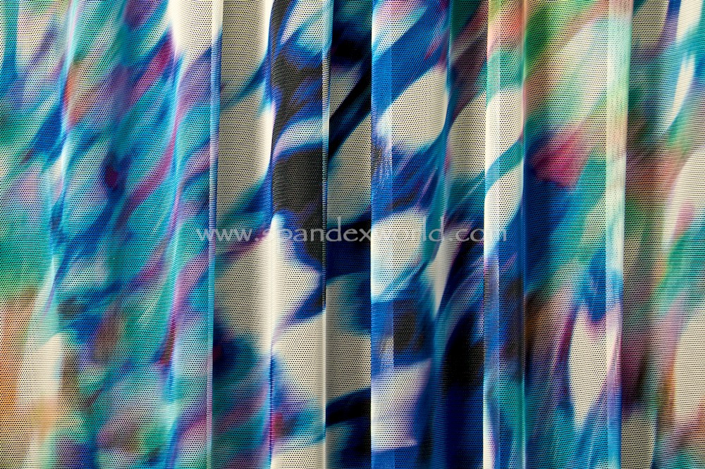 Tie Dye Mesh (Blue/Black/Green/Multi)
