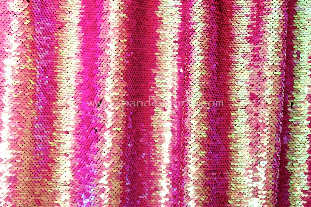  Reflective stretch Sequins ( Hot pink/Pearl/black)