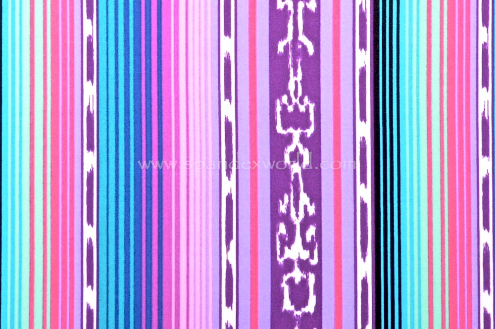 Stripe Print (Purple/Fuchsia/Aqua/Multi)