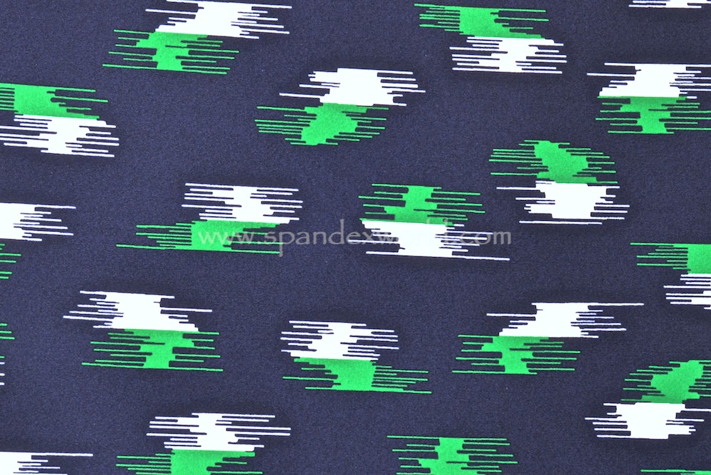 Abstract Prints  (Navy/White/Green)