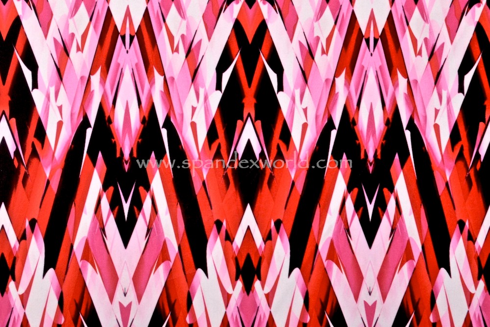  Abstract Print  (Black/Red/White/Multi)