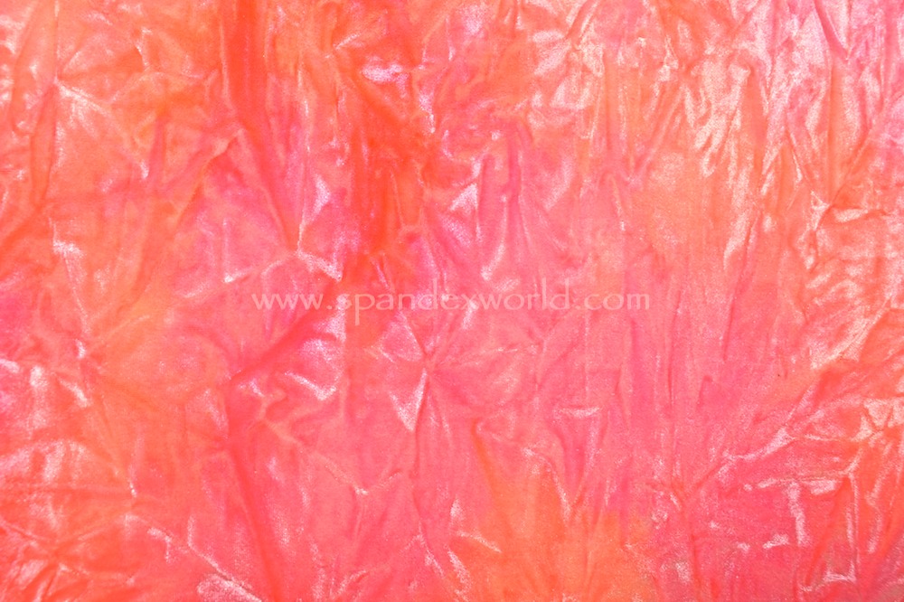 Tie Dye Stretch Velvet (Pink/Orange/Neon/Multi)