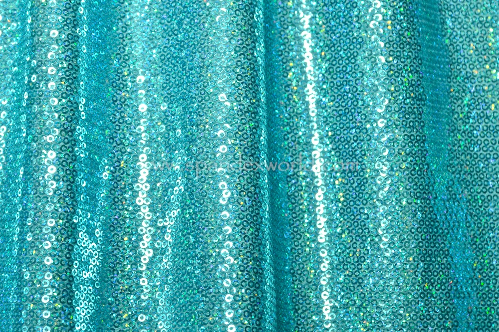 Stretch Sequins (Turquoise/Turquoise Holo)