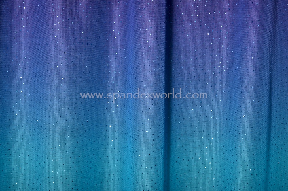 Sheer Glitter/Pattern (Turquoise/Royal/Royal)