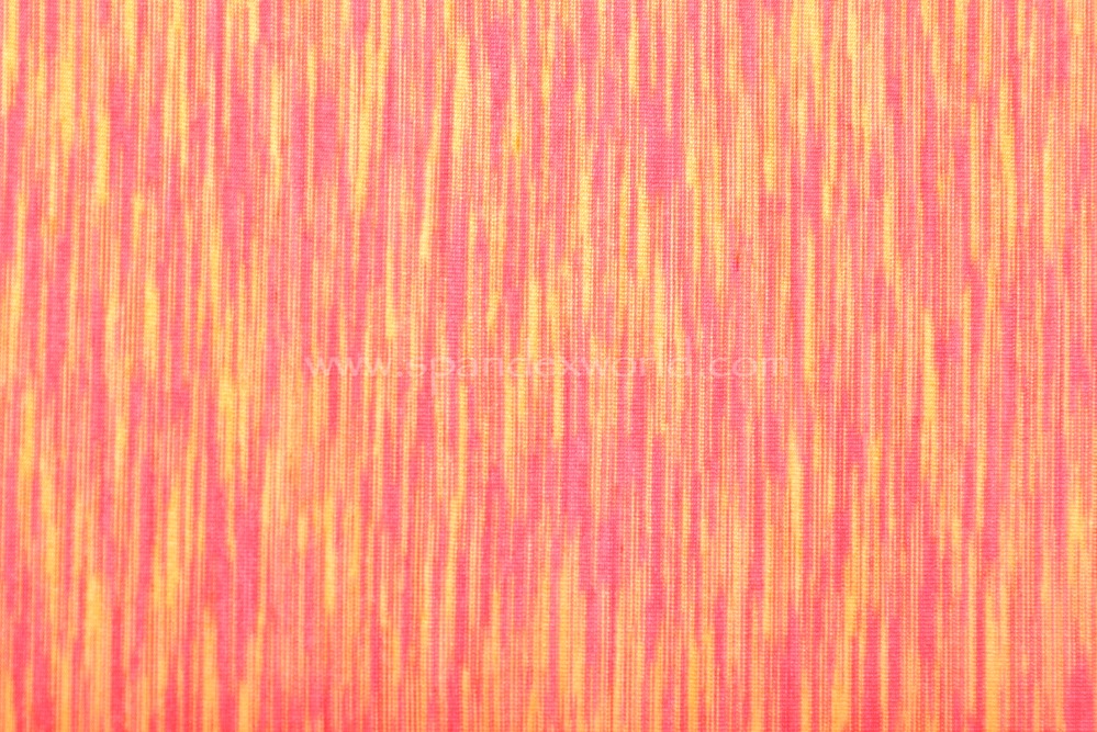Space Dye Print Spandex (Pink/Orange/Multi)