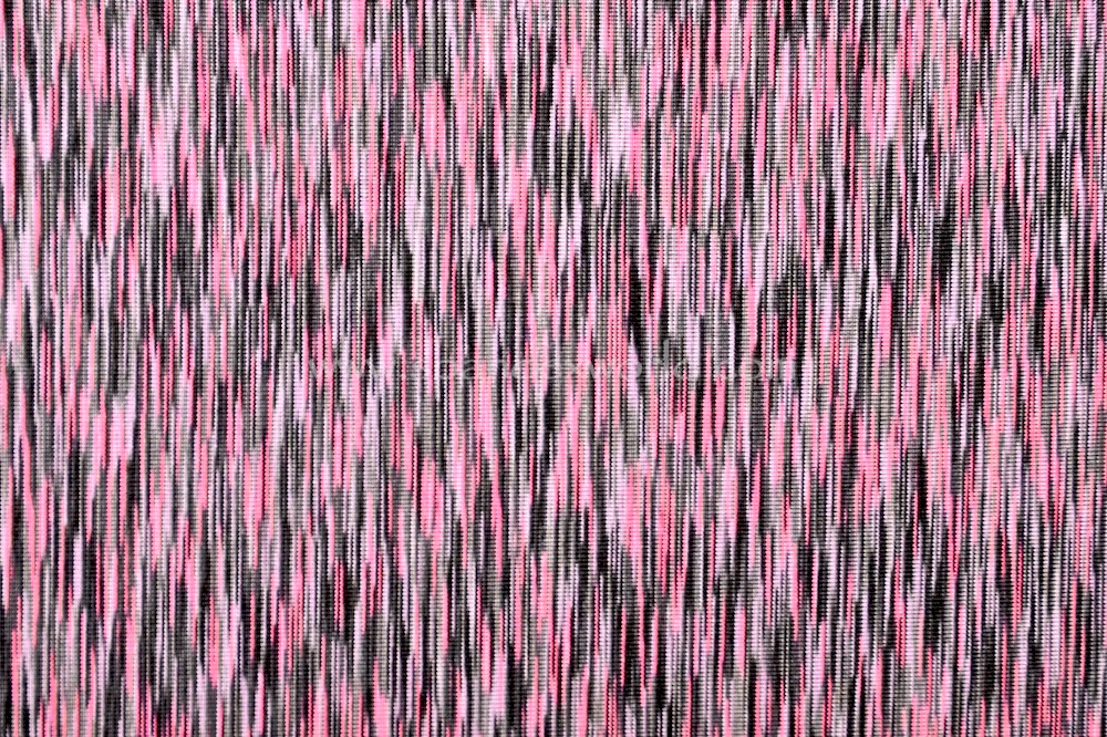 Space Dye Print Spandex (Black/Pink/Multi)